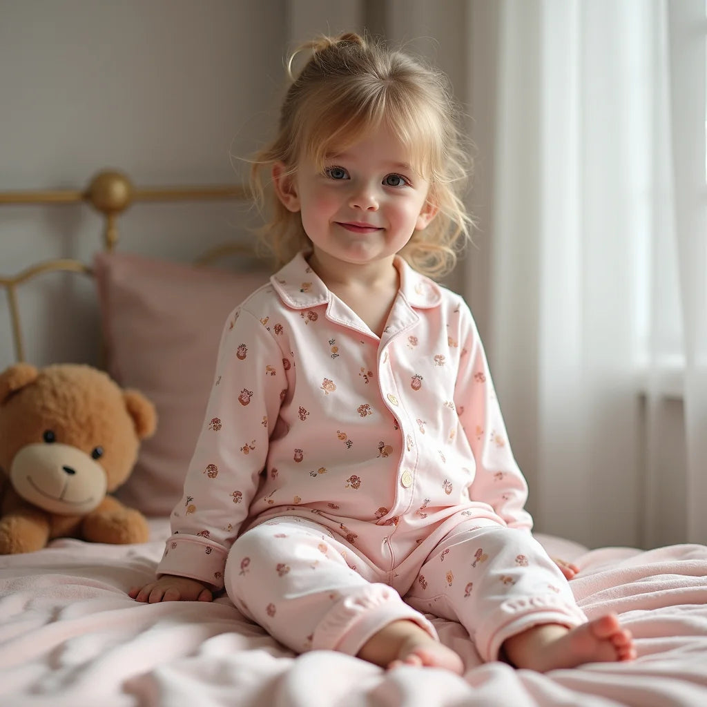 Pyjamasset För Barn - Pyjamasset för barn mjuk och säker nattkomfort varje natt