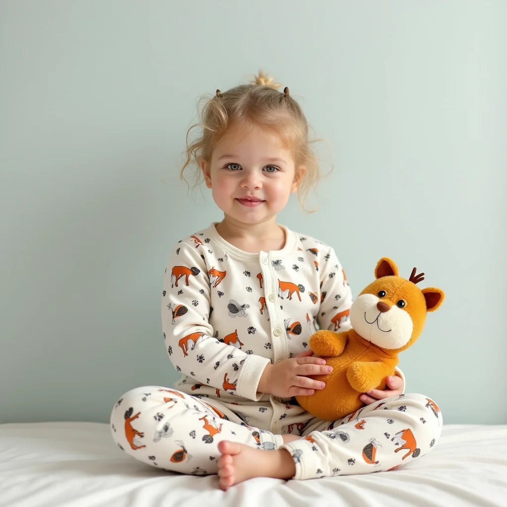 Pyjamas Med Djurmotiv - Pyjamas med djurmotiv som gör nattningen roligare för barn