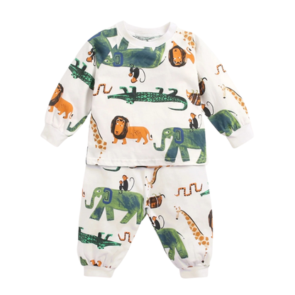 FÄRGGLATT PYJAMASSET