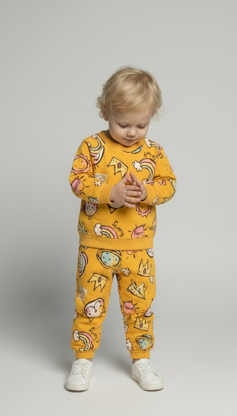 FÄRGGLATT PYJAMASSET