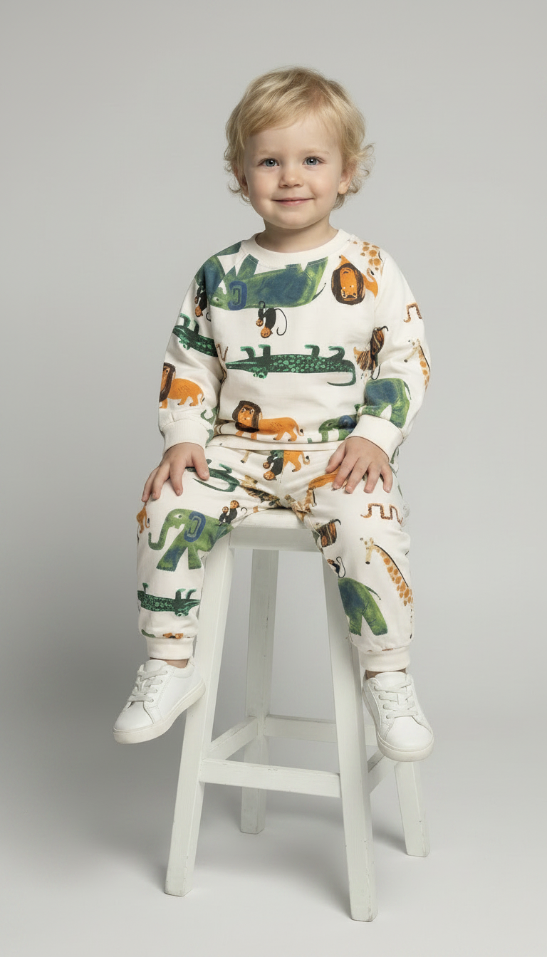 FÄRGGLATT PYJAMASSET