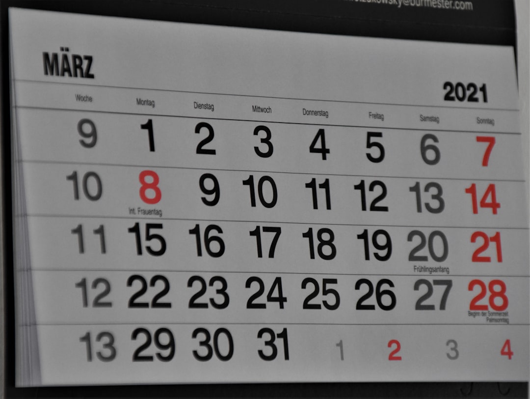 Photo baby schedule